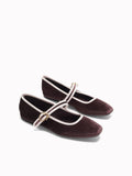 Bon Velvet Mary Jane Flats