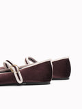 Bon Velvet Mary Jane Flats