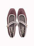 Bon Velvet Mary Jane Flats