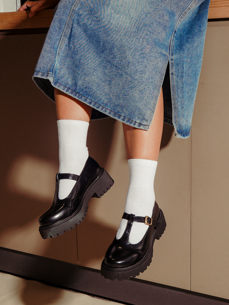 Non leather mary jane shoes discount